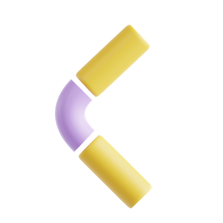 Flèche gauche  3D Icon