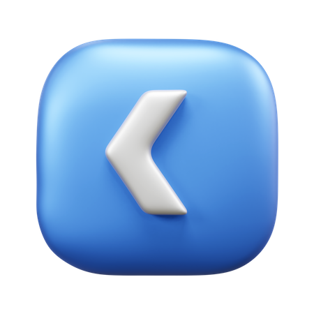 Flèche gauche  3D Icon
