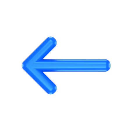 Flèche gauche  3D Icon