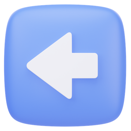 Flèche gauche  3D Icon