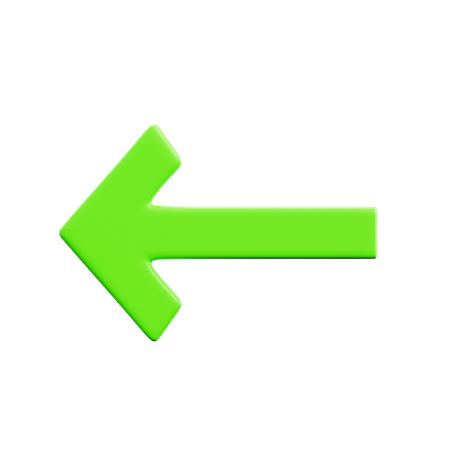 Flèche gauche  3D Icon