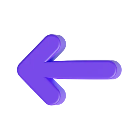 Flèche gauche  3D Icon