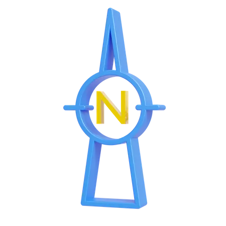 Flèche nord  3D Icon