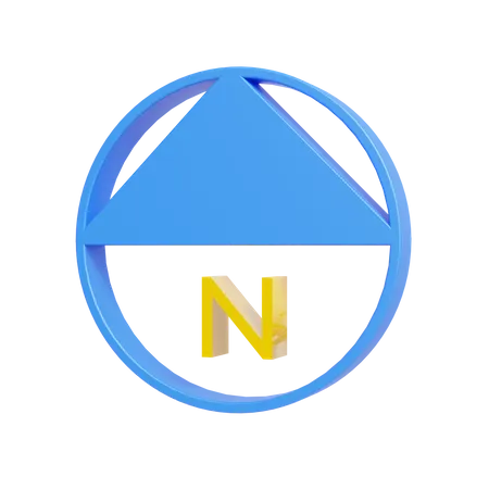 Flèche nord  3D Icon