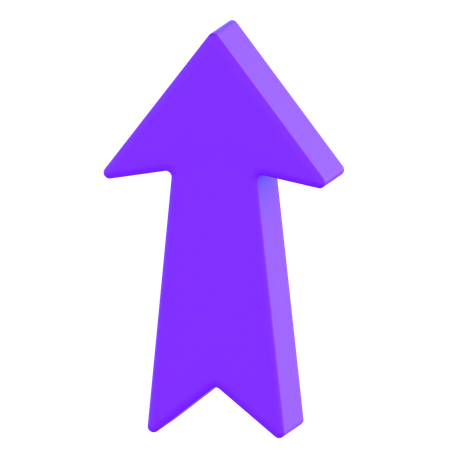 Flèche vers le haut  3D Icon