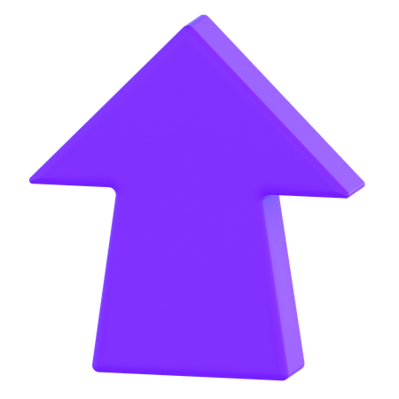 Flèche vers le haut  3D Icon