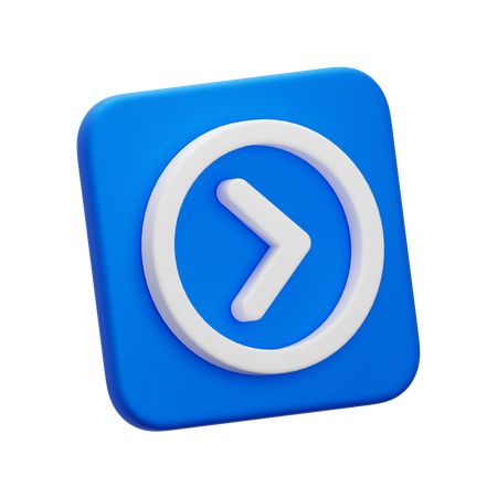 Flèche vers la droite  3D Icon