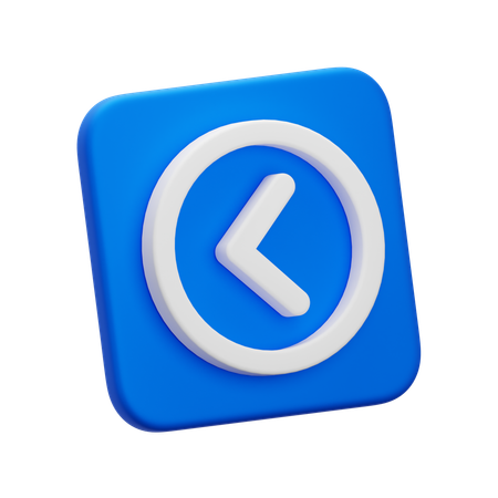 Flèche vers la gauche  3D Icon