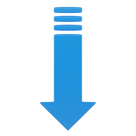 Flèche vers le bas  3D Icon