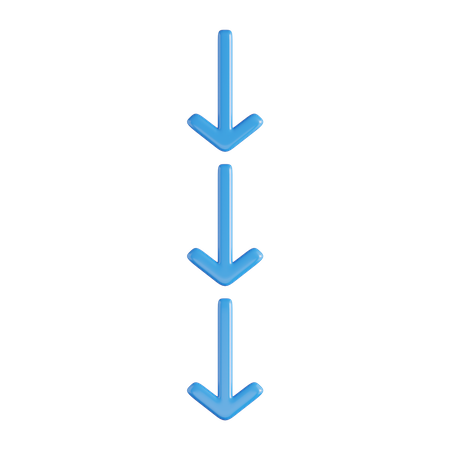 Flèche vers le bas  3D Icon