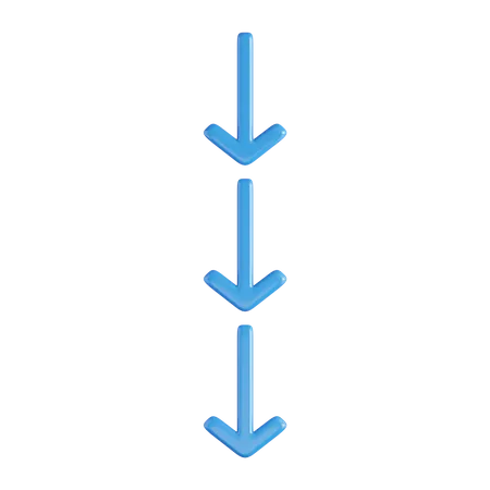 Flèche vers le bas  3D Icon