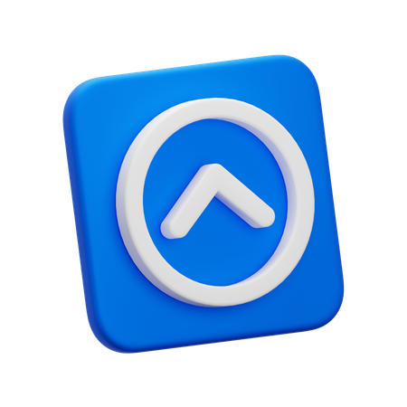 Flèche vers le haut  3D Icon