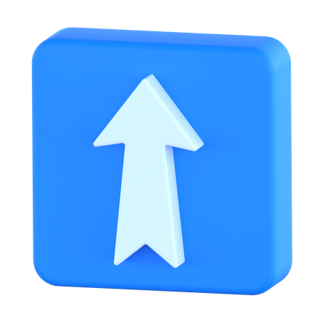 Flèche vers le haut  3D Icon