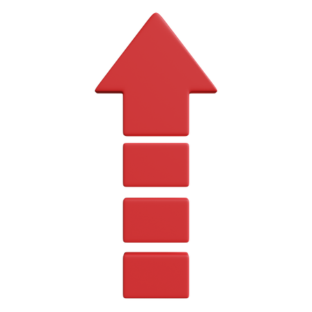 Flèche vers le haut  3D Icon