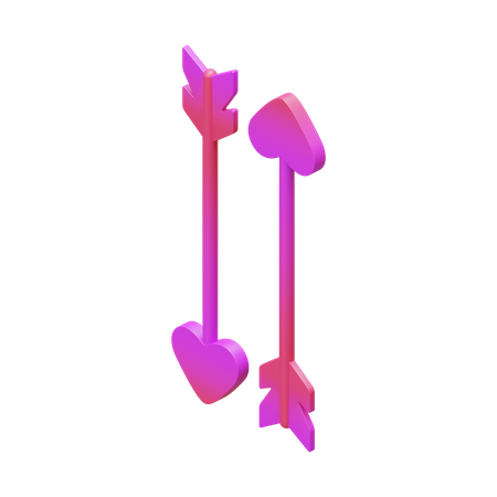 Flèches d'amour  3D Icon
