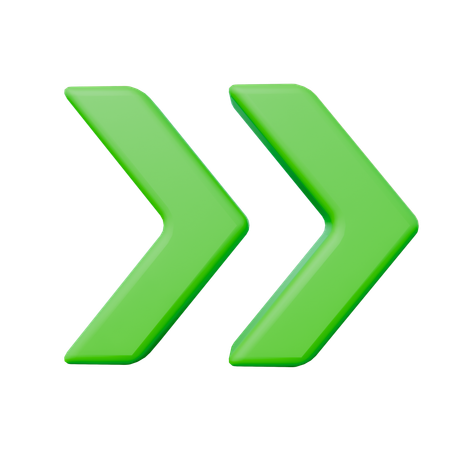 Flèches vers la droite  3D Icon