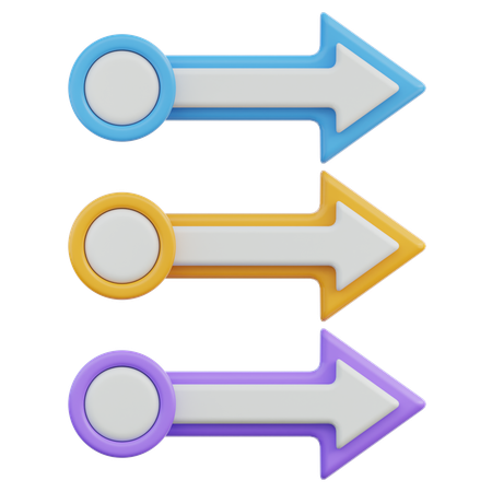 Infographie des flèches  3D Icon