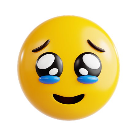 Flehendes Gesicht-Emoji  3D Icon