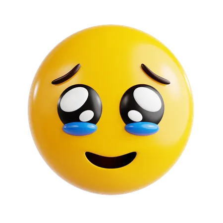 Flehendes Gesicht-Emoji  3D Icon