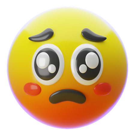 Flehendes Gesicht-Emoji  3D Icon