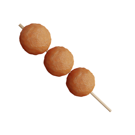 Fleischbällchen-Satay  3D Icon