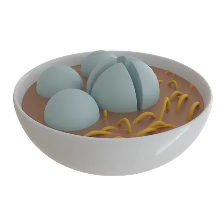 Fleischbällchensuppe  3D Icon