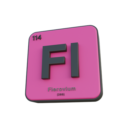 Flerovium  3D Illustration