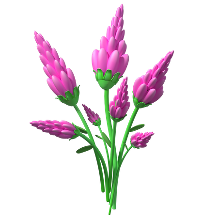 Fleur  3D Illustration