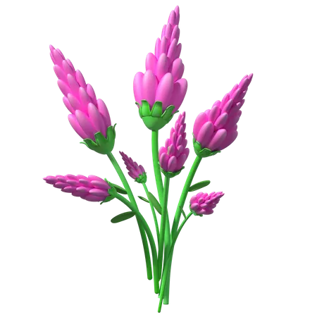 Fleur  3D Illustration