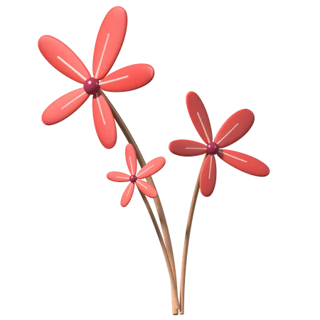 Fleur  3D Illustration