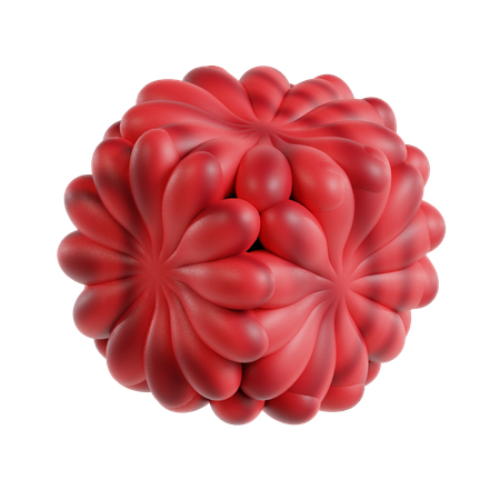 Cube de fleurs abstrait  3D Icon