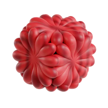 Cube de fleurs abstrait  3D Icon