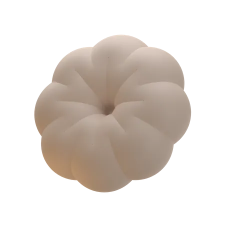 Forme abstraite de beignet de fleur  3D Icon