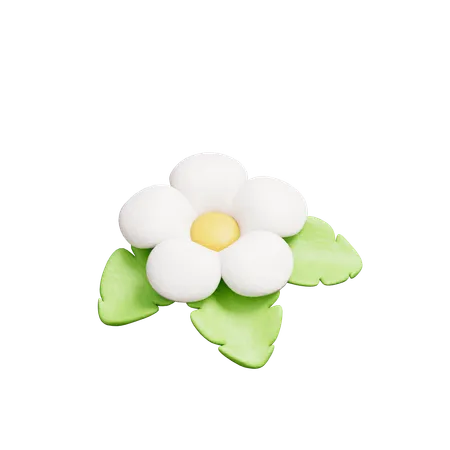 Fleur blanche  3D Icon