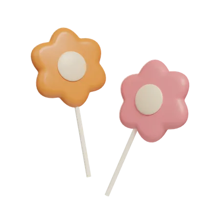 Bonbons aux fleurs  3D Icon