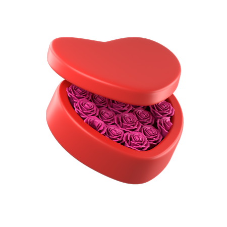 Cadeau de fleurs  3D Icon