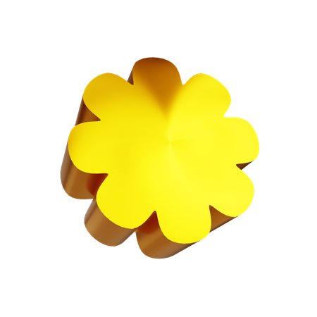 Fleur d'or  3D Icon