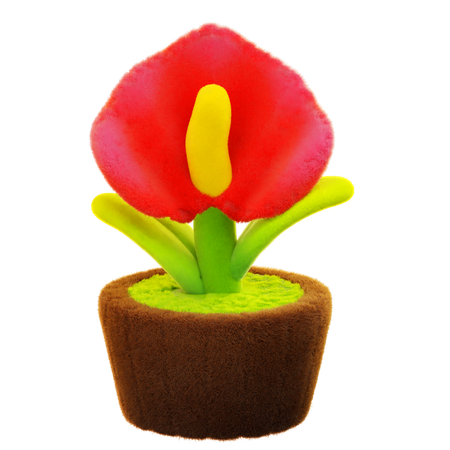 Fleur d'anthurium  3D Icon