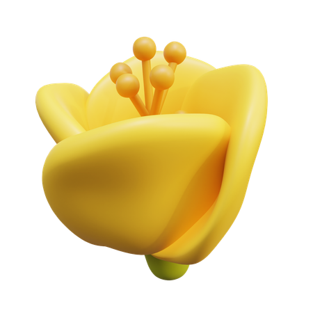 Fleur de colza  3D Icon