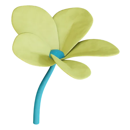 Fleur de frangipanier  3D Icon