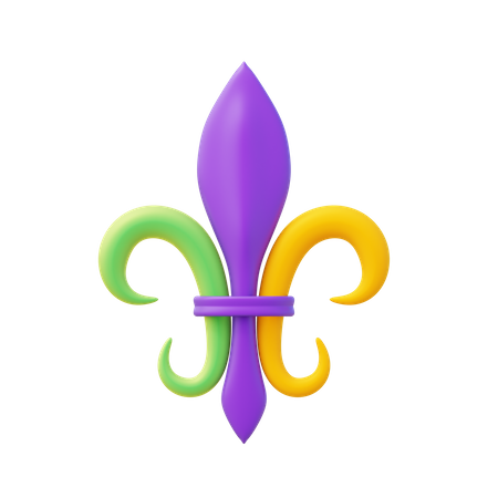 Fleur De Lis  3D Icon