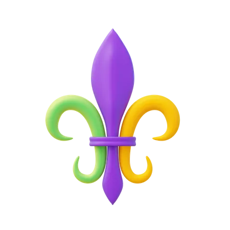 Fleur De Lis  3D Icon