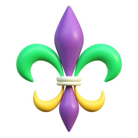 Fleur De Lis  3D Icon