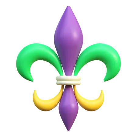 Fleur De Lis  3D Icon