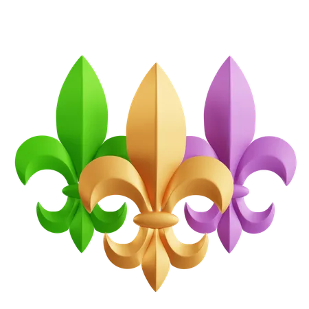 Fleur De Lis  3D Icon