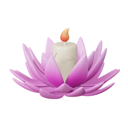 Fleur de lotus  3D Icon