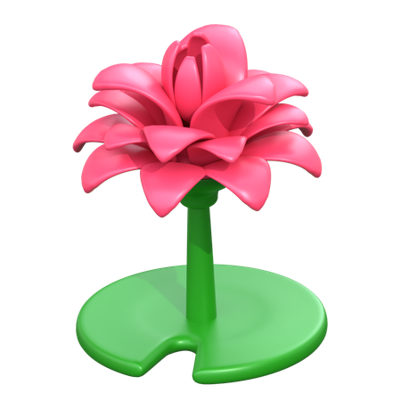 Fleur de lotus  3D Icon