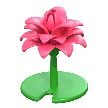 Fleur de lotus  3D Icon