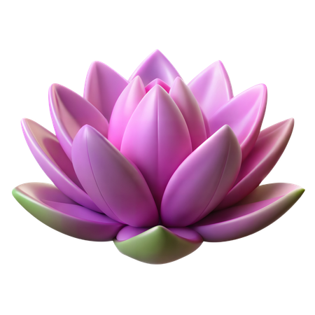 Fleur de lotus  3D Icon