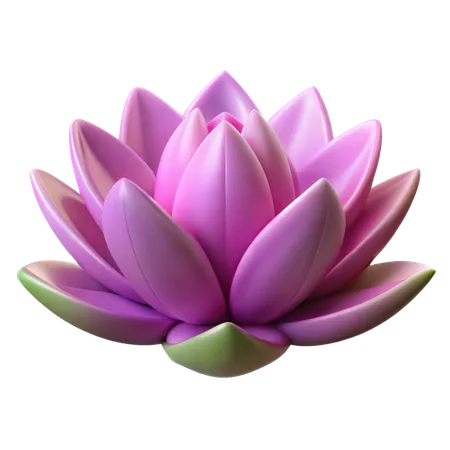 Fleur de lotus  3D Icon